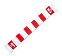 VfB Stuttgart Blockstreifenschal Emblem weiß-rot recycelt