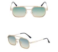 VFDHN Herren-Sonnenbrille aus Metall im Steampunk-Stil, Damen-Sonnenbrille im luxuriösen Vintage-Stil (5)