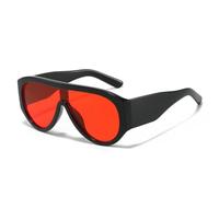 VFDHN Modische übergroße Damen-Sonnenbrille im Retro-Stil, einteilig, UV400, Farbverlauf (2)