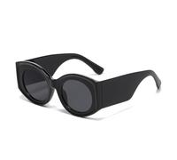 VFDHN Modische übergroße ovale Sonnenbrille für Damen, Retro, Leopardenmuster, UV400, Herren, Farbverlauf (2)