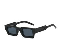VFDHN Retro Herren Outdoor Sonnenbrillen Fashion Gradient Mirror Shades UV400 Damen Doppelfarbe (Schwarz Schwarz)