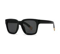 VFDHN Retro Übergroße Damen Sonnenbrille Mode Einteiler Leopardenmuster UV400 Herren Punk (C1 Schwarz Schwarz)