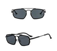 VFDHN Steampunk-Sonnenbrille aus Metall für Herren, Retro-Punk-Mode, Luxus-Vintage (1)