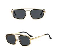 VFDHN Steampunk-Sonnenbrille aus Metall für Herren, Retro-Punk-Mode, Luxus-Vintage (4)