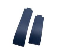 VFEBTSD Kompatibel mit DAYTONA SUBMARINER GMT Yacht-Master OYSTERFLEX Glidelock, buntes 20/21 mm weiches Naturkautschukarmband for Rolex-Armband(Blue,21mm)