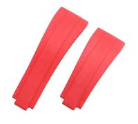 VFEBTSD Kompatibel mit DAYTONA SUBMARINER GMT Yacht-Master OYSTERFLEX Glidelock, buntes 20/21 mm weiches Naturkautschukarmband for Rolex-Armband(Red,20mm)