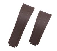 VFEBTSD Kompatibel mit DAYTONA SUBMARINER GMT Yacht-Master OYSTERFLEX Glidelock, buntes 20/21 mm weiches Naturkautschukarmband for Rolex-Armband(Brown,21mm)