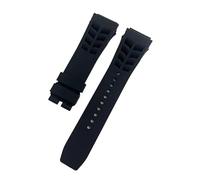 VFEBTSD Kompatibel mit Richard Mille Silikon-Armband mit überstehender Schnittstelle, 21 mm breit, 25 mm Raw Ear Uhrenarmband, 25mm rosegold buckle