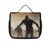 VFKLT Kulturbeutel zum Aufhängen, viele Zombie-Reise-Make-up-Tasche, Organizer, wasserdichte Kosmetiktasche für Damen und Herren, weiß, 22,6 x 7,1 x 18,5 cm, Kulturbeutel zum Aufhängen, weiß, 8.9 x