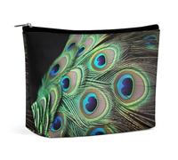 VFMKT Kosmetiktasche für Damen, wasserdicht, Pfauenfedern, Make-up-Tasche mit Reißverschluss, Reise-Kulturbeutel, Organizer für Damen, Stil, Einheitsgröße, Stil:, Einheitsgröße