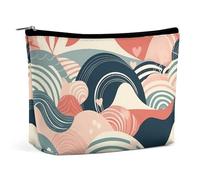 VFMKT Make-up-Tasche für Damen, wasserdicht, abstrakte Linienzeichnung, Make-up-Tasche mit Reißverschluss, Reise-Kulturbeutel, Organizer für Damen, Stil, Einheitsgröße, Stil:, Einheitsgröße