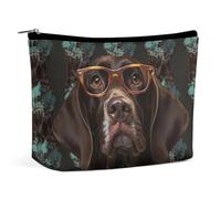 VFMKT Make-up-Tasche für Damen, wasserdicht, deutsch, kurzhaarig, mit Reißverschluss, Reise-Kulturbeutel, Organizer für Damen, Einheitsgröße, Stil:, Einheitsgröße