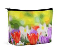 VFMKT Make-up-Tasche für Damen, wasserdicht, Frühlingsblumen, Make-up-Tasche mit Reißverschluss, Reise-Kulturbeutel, Organizer für Damen, Stil, Einheitsgröße, Stil:, Einheitsgröße