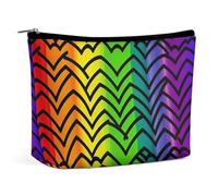 VFMKT Make-up-Tasche für Damen, wasserdicht, Gay Pride, Regenbogen-Muster, Make-up-Tasche mit Reißverschluss, Reise-Kulturbeutel, Organizer für Damen, Stil, Einheitsgröße, Stil:, Einheitsgröße