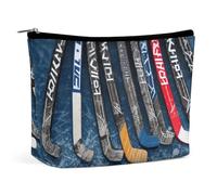 VFMKT Make-up-Tasche für Damen, wasserdicht, Kosmetiktasche, Eishockeyschläger, Make-up-Tasche mit Reißverschluss, Reise-Kulturbeutel, Organizer für Damen, Stil, Einheitsgröße, Stil:, Einheitsgröße