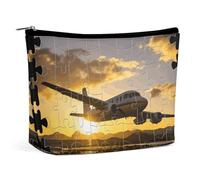 VFMKT Make-up-Tasche für Damen, wasserdicht, Kosmetiktasche, Flugzeug-Puzzle, Make-up-Tasche mit Reißverschluss, Reise-Kulturbeutel, Organizer für Damen, Stil, Einheitsgröße, Stil:, Einheitsgröße