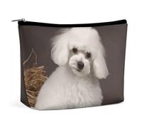 VFMKT Make-up-Tasche für Damen, wasserdicht, Kosmetiktasche, französischer Pudel, Make-up-Tasche mit Reißverschluss, Reise-Kulturbeutel, Organizer für Damen, Stil, Einheitsgröße, Stil:, Einheitsgröße