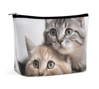 VFMKT Make-up-Tasche für Damen, wasserdicht, Kosmetiktasche, Katzen-Schminktasche mit Reißverschluss, Reise-Kulturbeutel, Organizer für Damen, Stil, Einheitsgröße, Stil:, Einheitsgröße