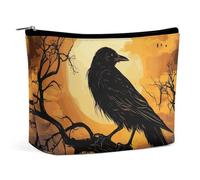 VFMKT Make-up-Tasche für Damen, wasserdicht, Kosmetiktasche, Krähen-Make-up-Tasche mit Reißverschluss, Reise-Kulturbeutel, Organizer für Damen, Stil, Einheitsgröße, Stil:, Einheitsgröße