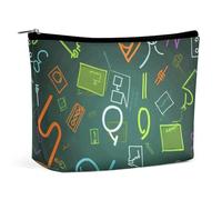 VFMKT Make-up-Tasche für Damen, wasserdicht, Kosmetiktasche, Mathe-Frage, Make-up-Tasche mit Reißverschluss, Reise-Kulturbeutel, Organizer für Damen, Stil, Einheitsgröße, Stil:, Einheitsgröße