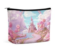 VFMKT Make-up-Tasche für Damen, wasserdicht, Kosmetiktasche, Süßigkeitenland-Make-up-Tasche mit Reißverschluss, Reise-Kulturbeutel, Organizer für Damen, Stil, Einheitsgröße, Stil:, Einheitsgröße