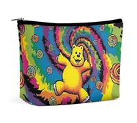 VFMKT Make-up-Tasche für Damen, wasserdicht, Kosmetiktasche, Tanzen, Erntedankfest, Bär, Make-up-Tasche mit Reißverschluss, Reise-Kulturbeutel, Organizer für Damen, Stil, Einheitsgröße, Stil:,