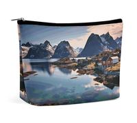 VFMKT Make-up-Tasche für Damen, wasserdicht, Norwegeninseln, Make-up-Tasche mit Reißverschluss, Reise-Kulturbeutel, Organizer für Damen, Stil, Einheitsgröße, Stil:, Einheitsgröße