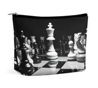 VFMKT Make-up-Tasche für Damen, wasserdicht, Schach-Make-up-Tasche mit Reißverschluss, Reise-Kulturbeutel, Organizer für Damen, Stil, Einheitsgröße, Stil:, Einheitsgröße