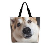 VFMKT Tragetasche mit Tiermotiven, groß, für Damen, lässige Umhängetasche, wiederverwendbare Einkaufstasche, modische Handtasche für Büro, Einkaufen, Reisen, Stil, 40x40x16cm