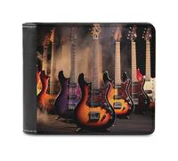 VFMNT Coole E-Gitarren-Geldbörse, große Kapazität, Leder, Geldbörse, Handy, Clutch, Reise-Geldbörse für Männer und Frauen, Geschenk, weiß, Einheitsgröße, Geldbörse, weiß, Einheitsgröße, Geldbörse