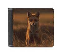 VFMNT Fox at Sunset Wallet Large Capacity Leather Wallet Phone Clutch Travel Purse for Men Women Gift, White, One Size, Wallet, weiß, Einheitsgröße, Geldbörse