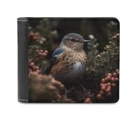 VFMNT Vogel stehend auf Ast Geldbörse Große Kapazität Leder Geldbörse Telefon Clutch Reise Geldbörse für Männer Frauen Geschenk, weiß, Einheitsgröße, Geldbörse, weiß, Einheitsgröße, Geldbörse