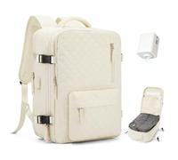 VGCUB Großer Reiserucksack für Damen, Laptop-Rucksack, A3-beige, Large, Vakuum-Rucksack