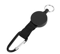 VGEBY Versenkbarer Schlüsselbund, hochelastische ausziehbare Schlüsselanhänger aus Kunststoff mit Stahldraht für das Angeln im Freien Camping Wandern