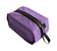 VGEBY Wasserdichte Schuhtasche, Reise-Schuh-Organizer für Männer und Frauen, mit Gurt zum Aufhängen oder Tragen, Stoffschutz, purpur, Lässig