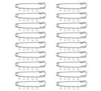 VGOL 20 STÜCKE Kiltnadeln Sicherheitsnadeln Broschennadeln Verschlüsse mit 5 Löchern für Hemden, Decken, Geldbörsen, Kostümdesign, Schmuckherstellung, Handwerk, 57 Mm