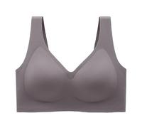 Vgpbphj Nubelle BH, Nubelle - Nahtloser Premium BH, Deep V-Neck Super Push-up Bra, Große Größen Komfort-BHS Ohne Bügel, Invisible Soft (DE/NL/SE/PL, Alphanumerisch, XXL, Regular, Regular, Purple)