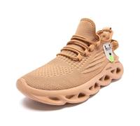 VGPSFN Herren Straßenlaufschuhe Leichtgewichts Schuhe Sportschuhe Sneaker Freizeitschuhe Laufschuhe Turnschuhe rutschfeste Tennis Fitness Jogging Walkingschuhe Schuhe braun 11