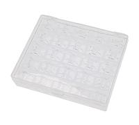 vhbw Aufbewahrungs-Box kompatibel mit Bernette 82e, 80e, 90e, 92e, 75, 70 Nähmaschinen-Spulen - inkl. Unterfaden-Spulen, Kunststoff