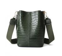 VHVYWY Damen Hobo Umhängetasche, Große Kapazität Crossbody Bag, Frauen Geldbörse und Handtaschen aus weichem Kunstleder mit Krokodilmuster (Grün)