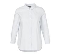 VIA APPIA DUE - Bluse Hemdkragen 1/1 Arm Streifen eisblau /creme weiss - Gr. - 46