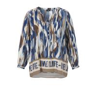 VIA APPIA DUE - Bluse V-Ausschnitt 1/1 Arm Druck bleu multicolor - Gr. - 48