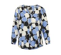 VIA APPIA DUE - Bluse V-Ausschnitt 1/1 Arm Druck schwarz multicolor - Gr. - 44
