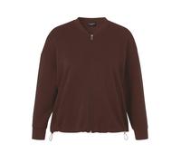 VIA APPIA DUE - Sweatjacke mit Zipper braun - Gr. - 44