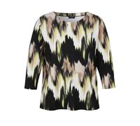VIA APPIA DUE - Sweatshirt Rundhals 3/4 Arm Druck schwarz multicolor - Gr. - 54