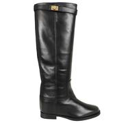 Via Roma 15 Stiefel - Ankle Boots With Hook-And-Eye Strap - Gr. 38 (EU) - in Schwarz - für Damen