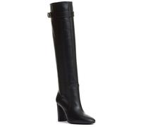Via Roma 15 Stiefel - Black Leather Boot Heel 90Mm - Gr. 37,5 (EU) - in Schwarz - für Damen