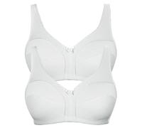 VIANIA! 2er Pack Baumwoll Soft BH Basic 105452 Gr. 105 C in Weiss