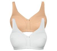 VIANIA! 2er Pack Baumwoll Soft BH Basic 105452 Gr. 75 D in Makeup-Weiss