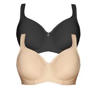 VIANIA! 2er Pack Minimizer Bügel BH Basic 14586 Gr. 90 E in schwarz-Silk